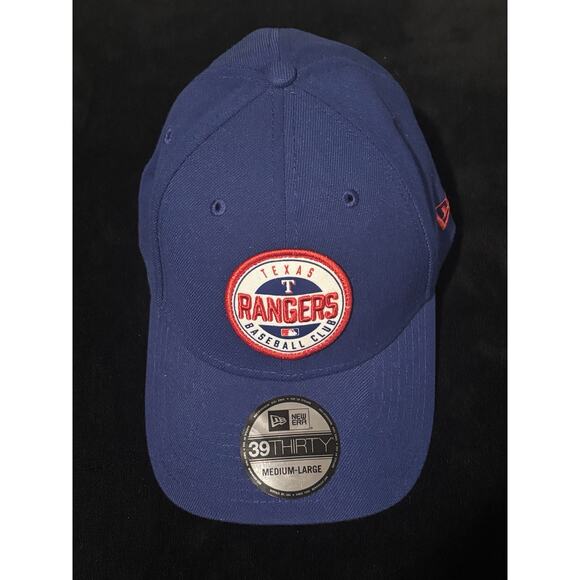 New Era Texas Rangers Game Day 39THIRTY Stretch Flex Hat Cap Blue M/L NWTs - Picture 1 of 3